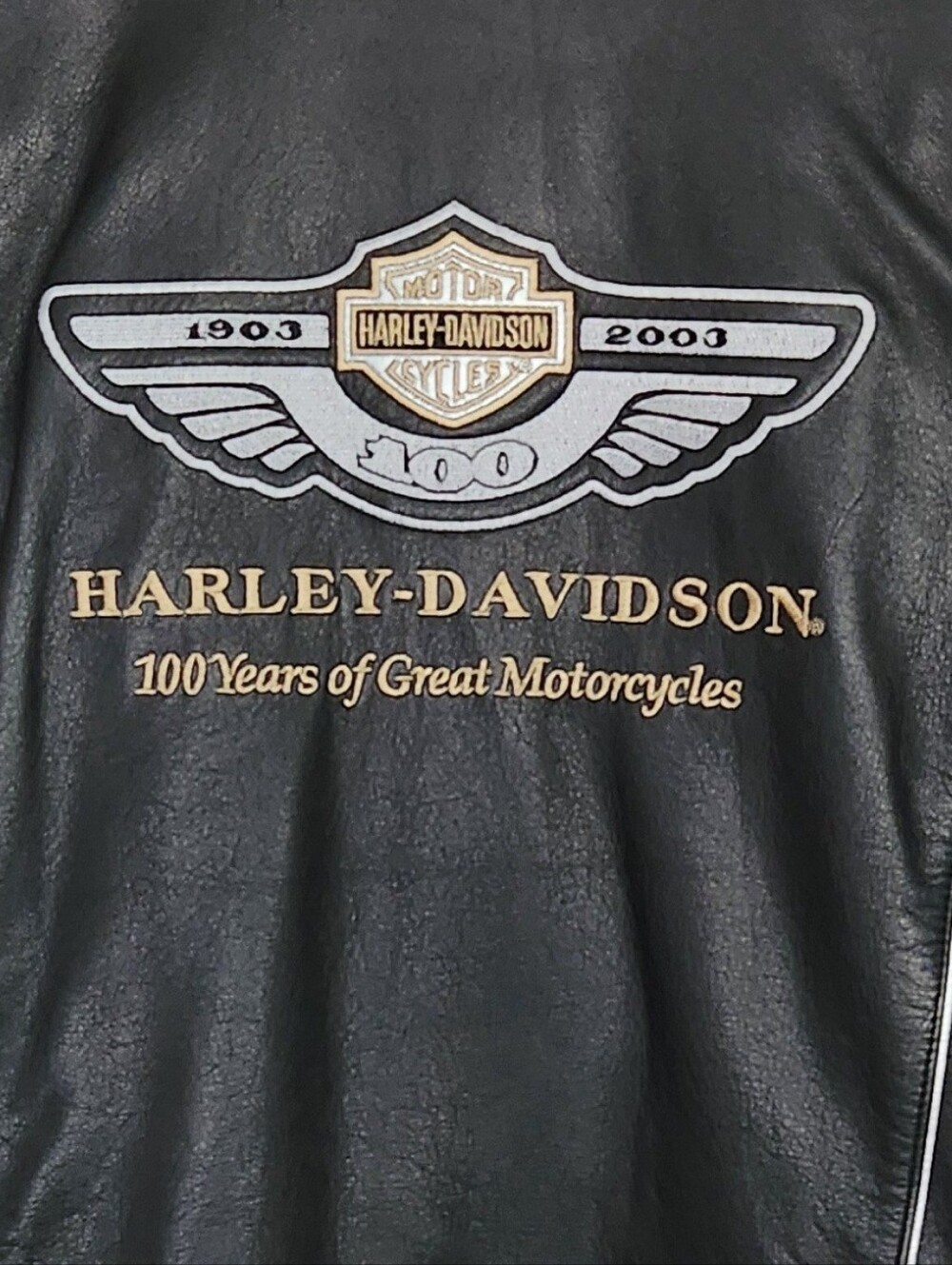 Harley-Davidson Black Leather Jacket — 100 Years Anniversary - Womenn's S - Picture 6 of 11